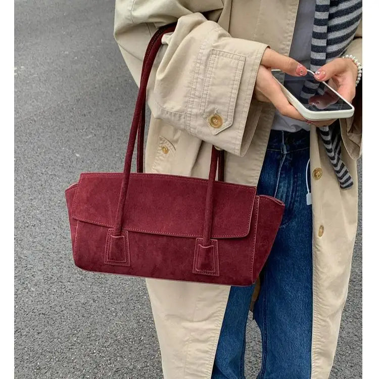 Front-Pocket Shoulder Tote