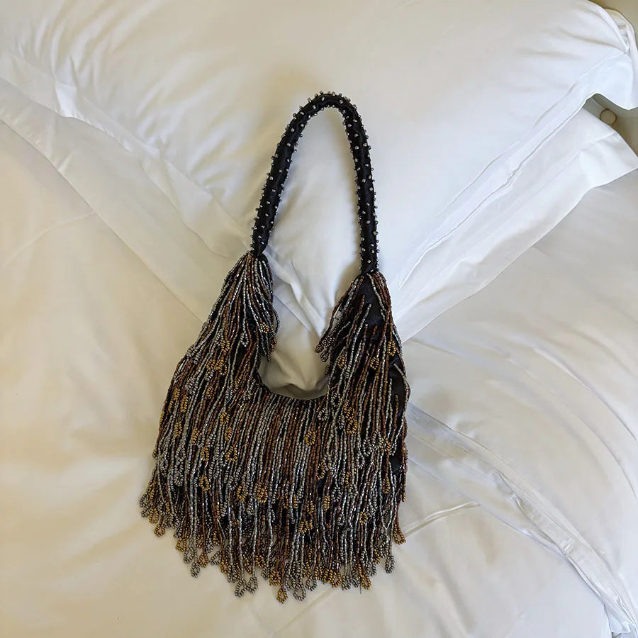 Fringe Chain Shoulder Bag