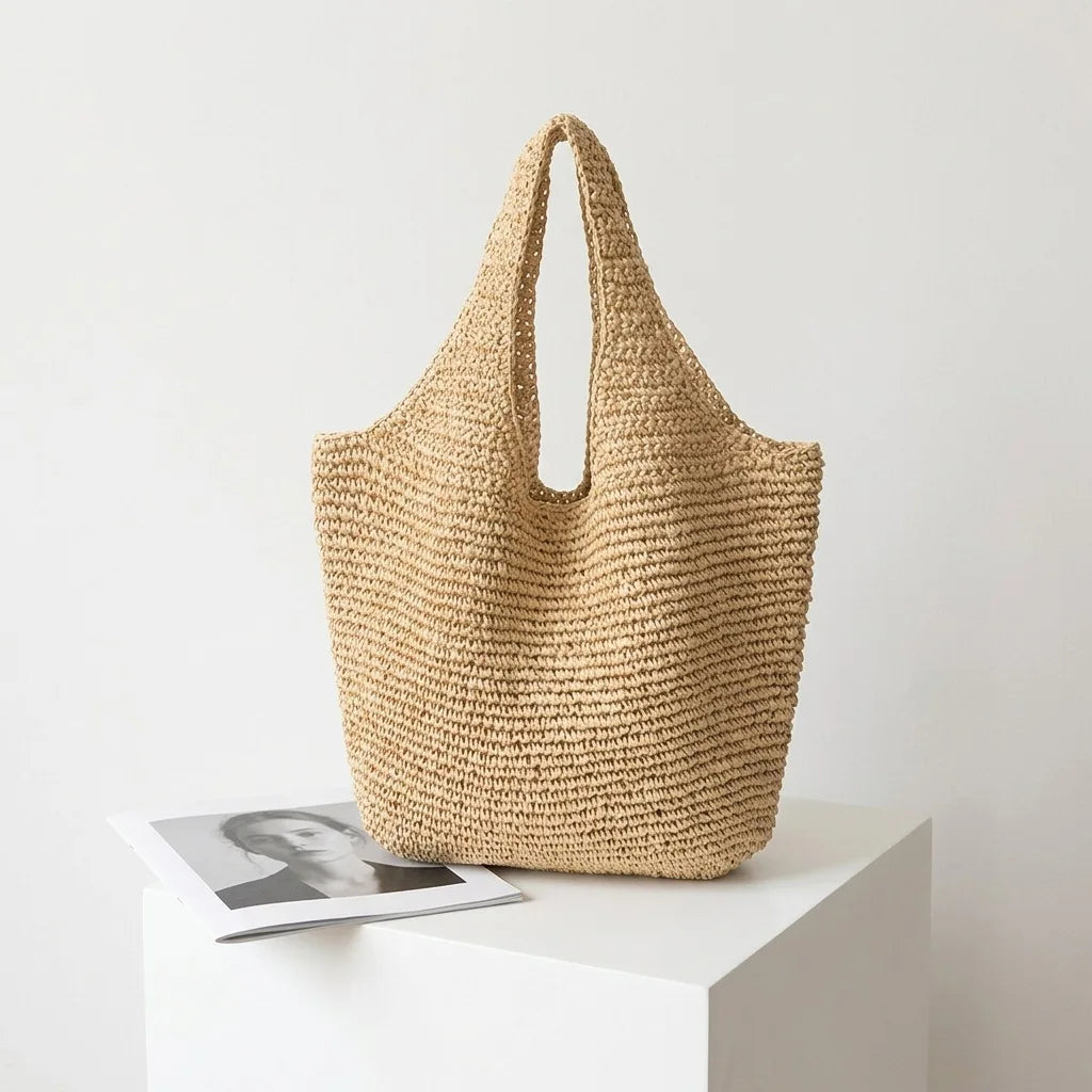 Woven Hobo Tote Bag