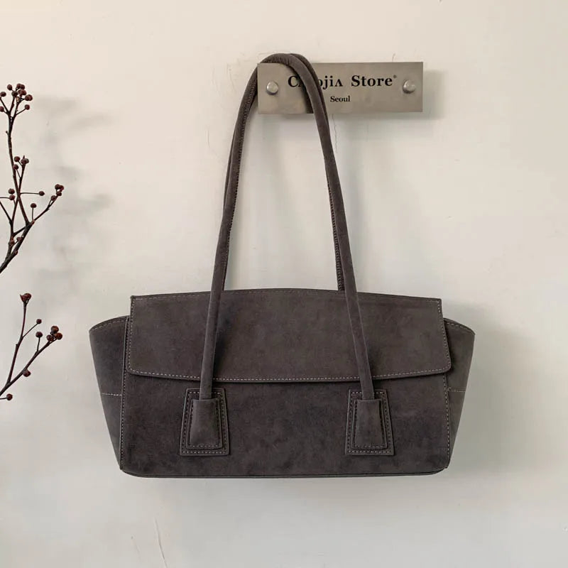Front-Pocket Shoulder Tote