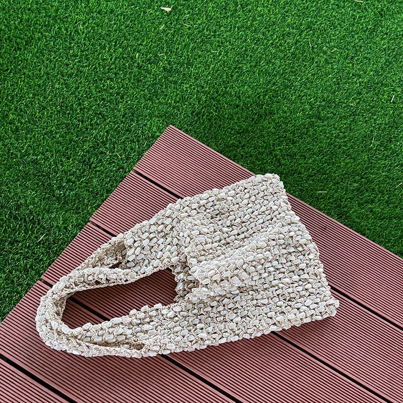 Beaded Hobo Shoulder Bag