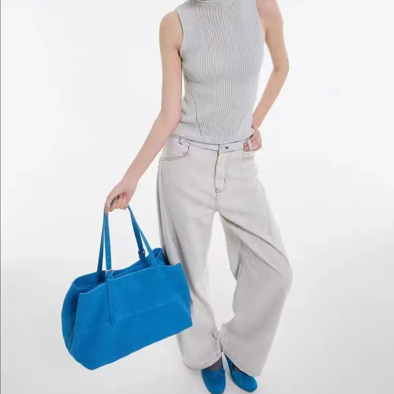Blue Soft Tote Bag