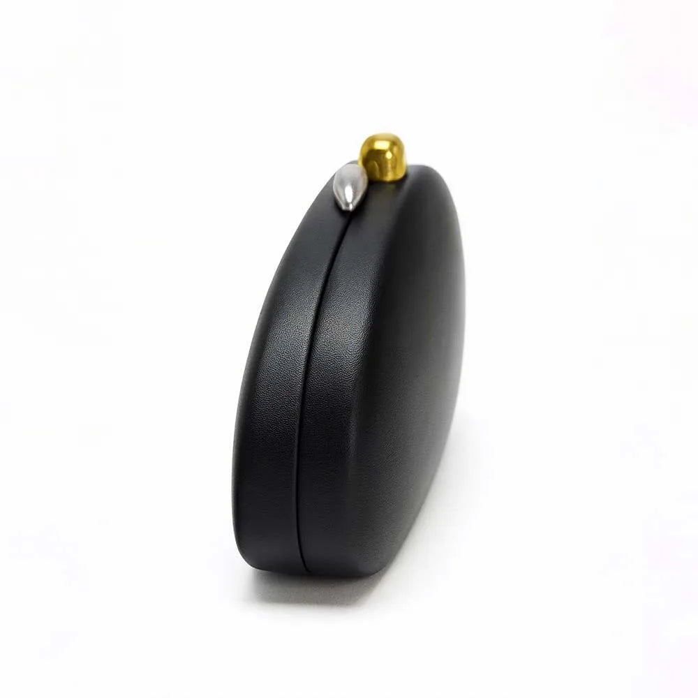 Oval Box Clutch Bag