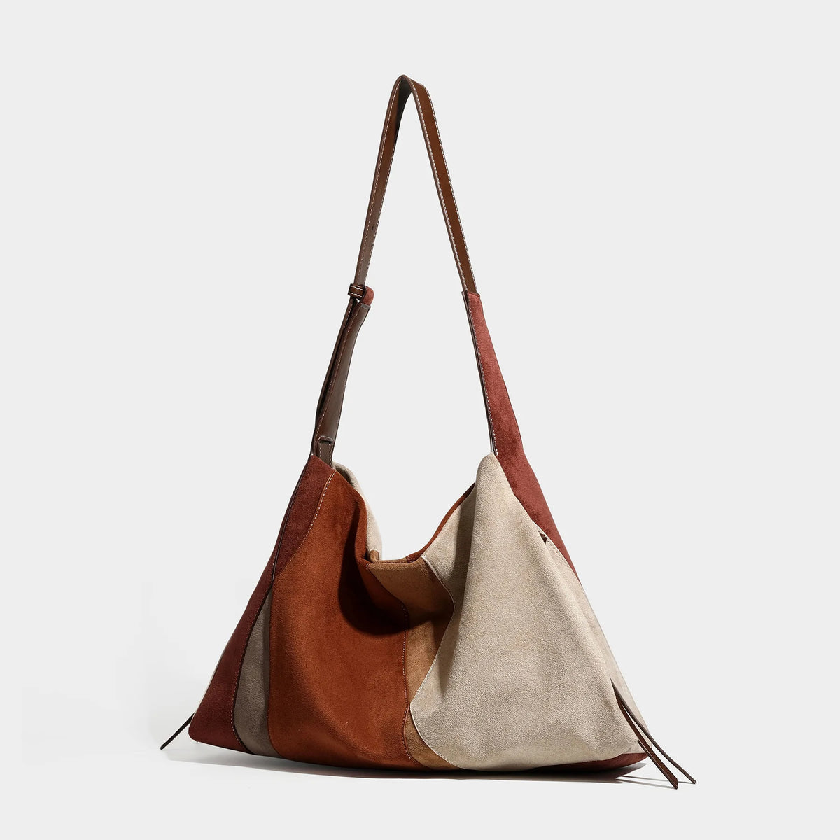 Patchwork Bowling Shoulder Bag