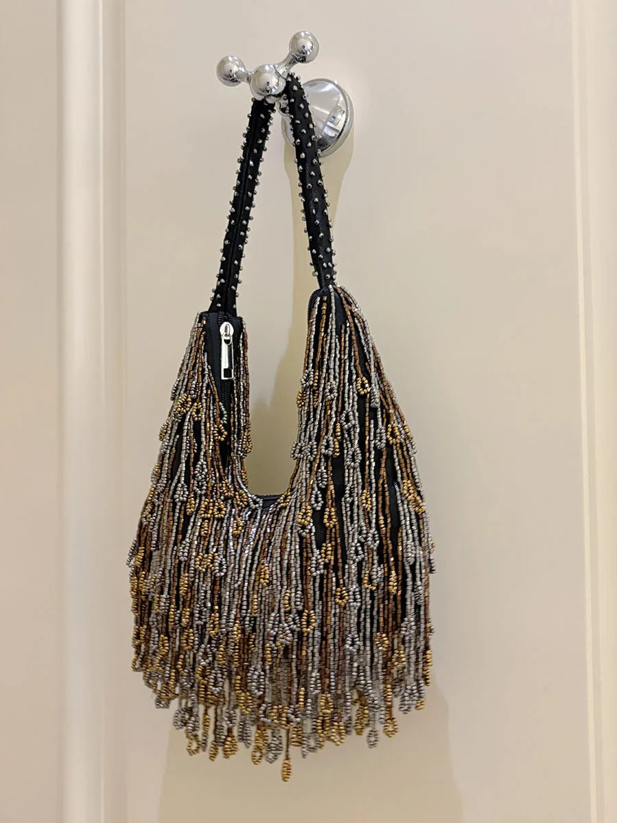 Fringe Chain Shoulder Bag