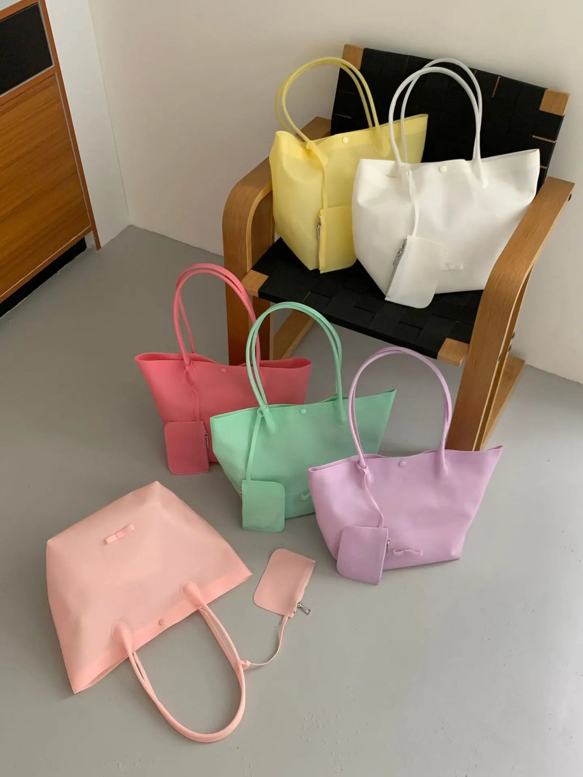 Smooth Double-Handle Tote Bag