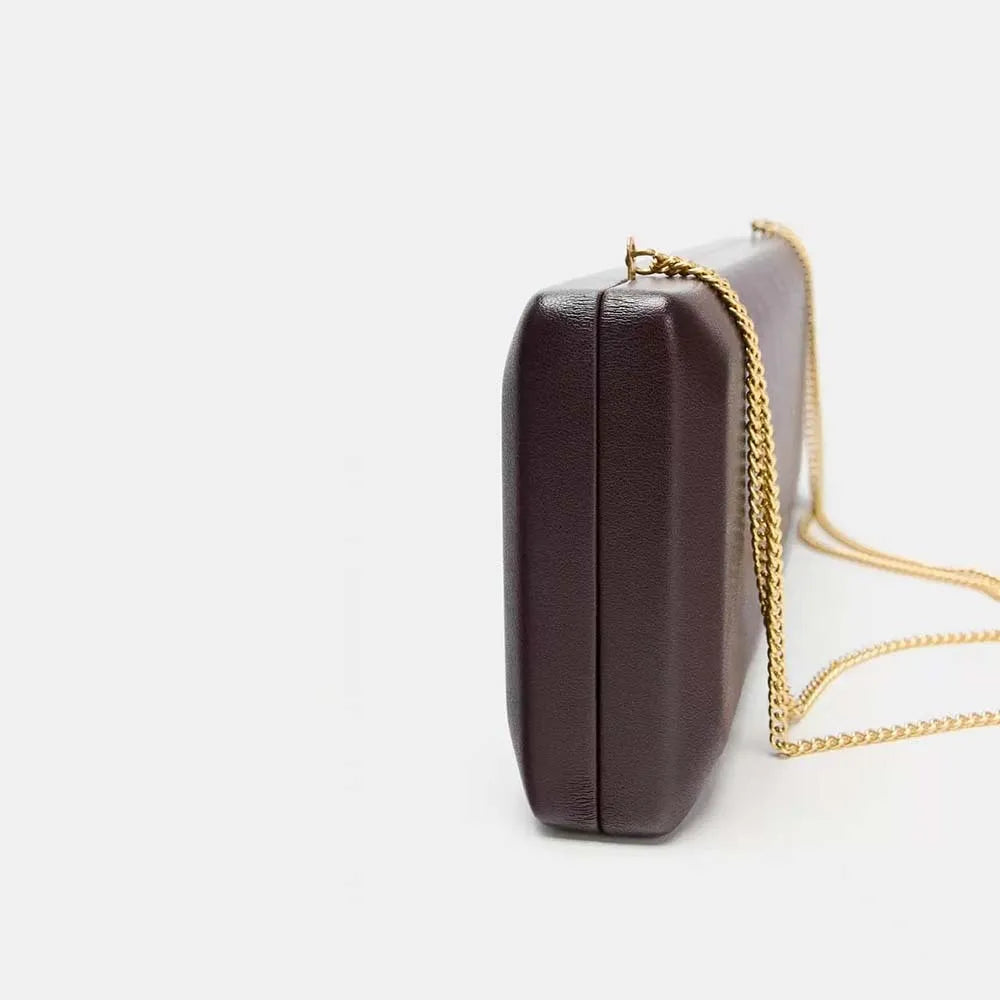 Elongated Rectangular Clutch Bag