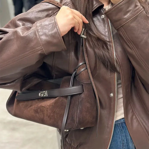 Buckle-Detail Shoulder Bag