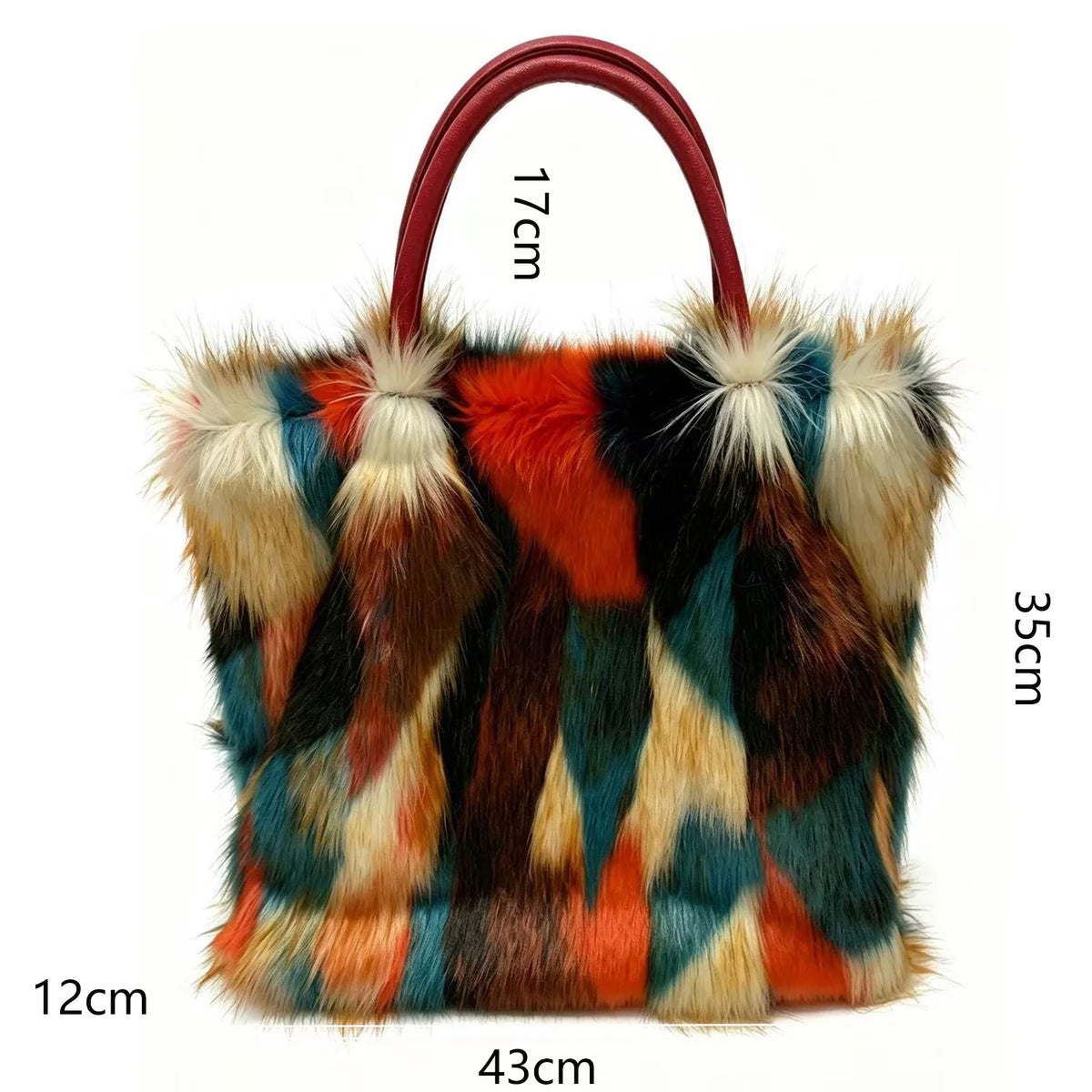 Shaggy Plush Tote Bag