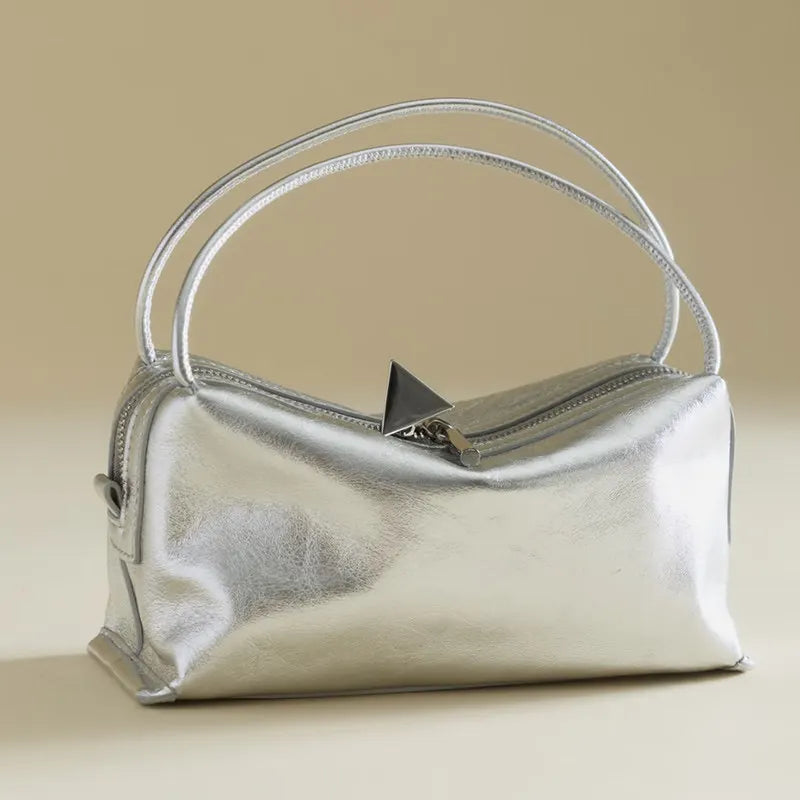 Rectangular Double-Handle Shoulder Bag