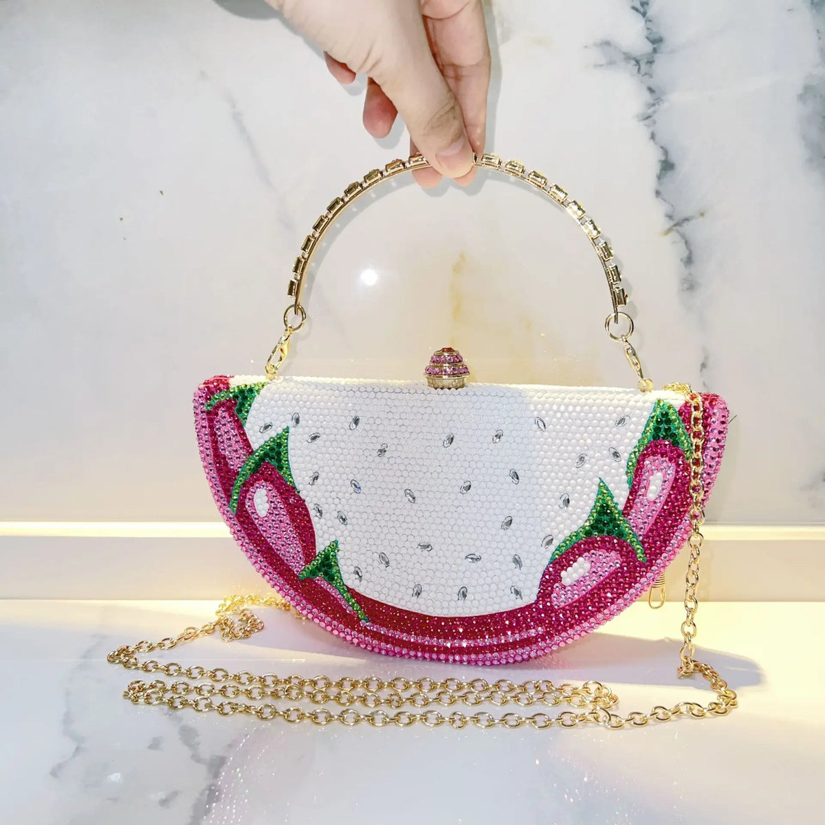 Dragon-Fruit Evening Clutch