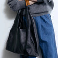Slouchy Wide Shoulder Tote