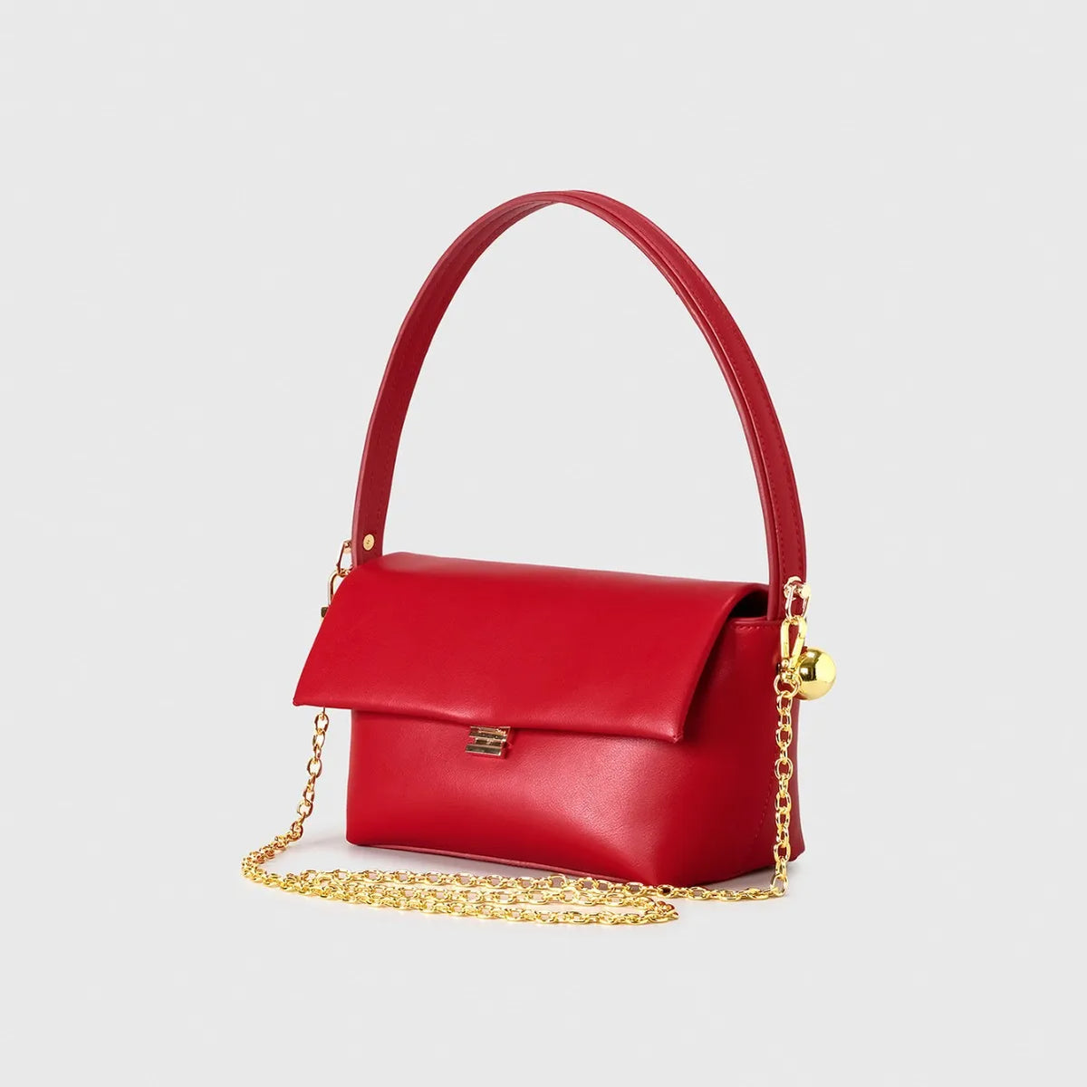 Structured Flap Shoulder Bag