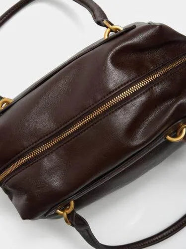 Structured Top-Handle Crossbody Bag