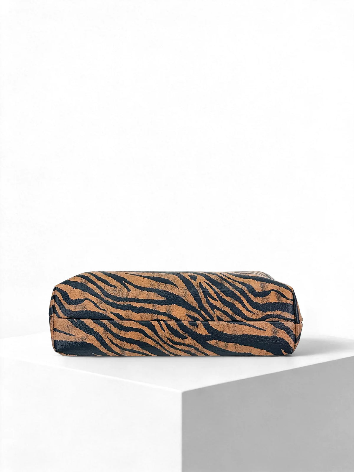 Tiger-Stripe Pouch Clutch