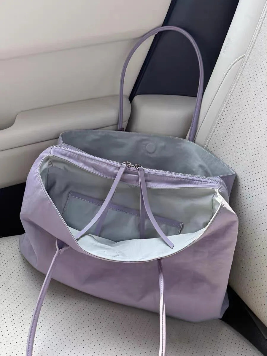 Panelled Shoulder Tote Bag