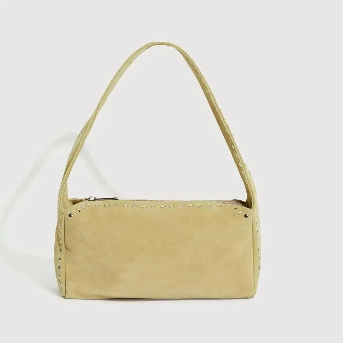 Stud-Trim Shoulder Bag