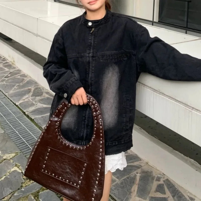 Studded Shoulder Bag