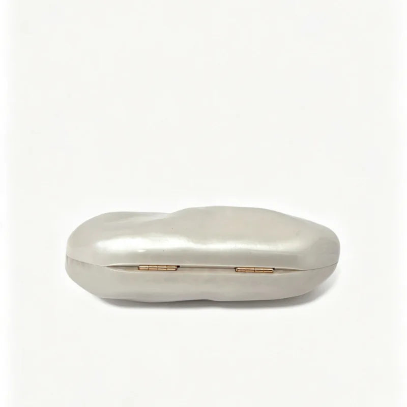 Crown-Clasp Evening Clutch