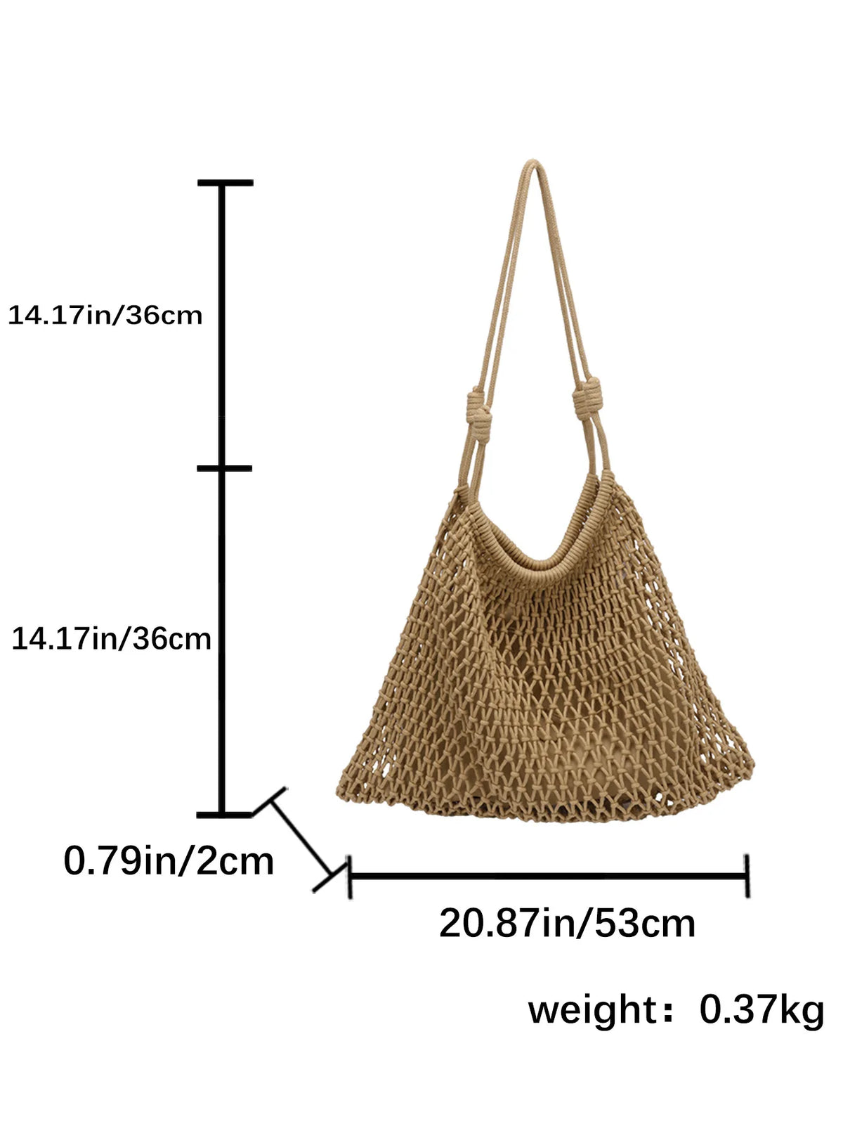 Open-Weave Shoulder Bag