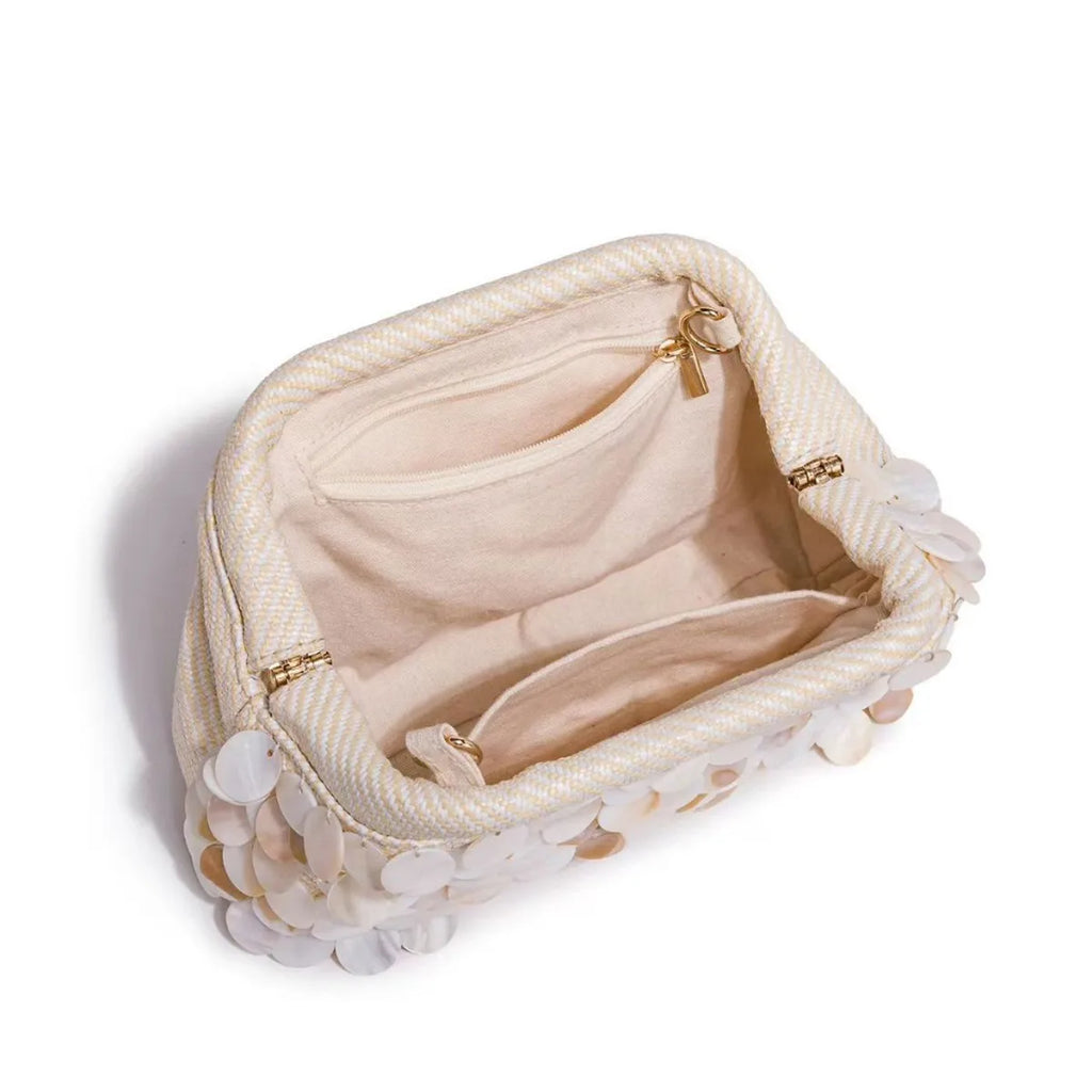 Disc-Embellished Dome Shoulder Bag
