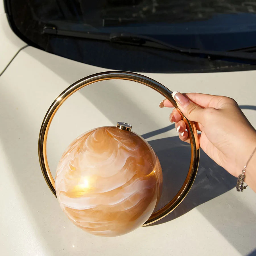 Round Evening Handbag