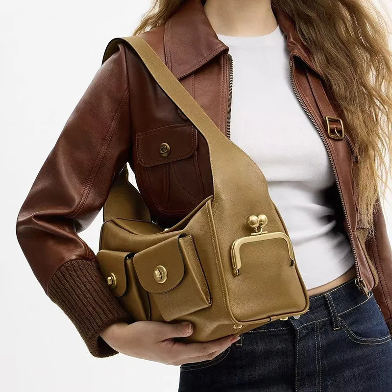 Front-Pocket Shoulder Bag