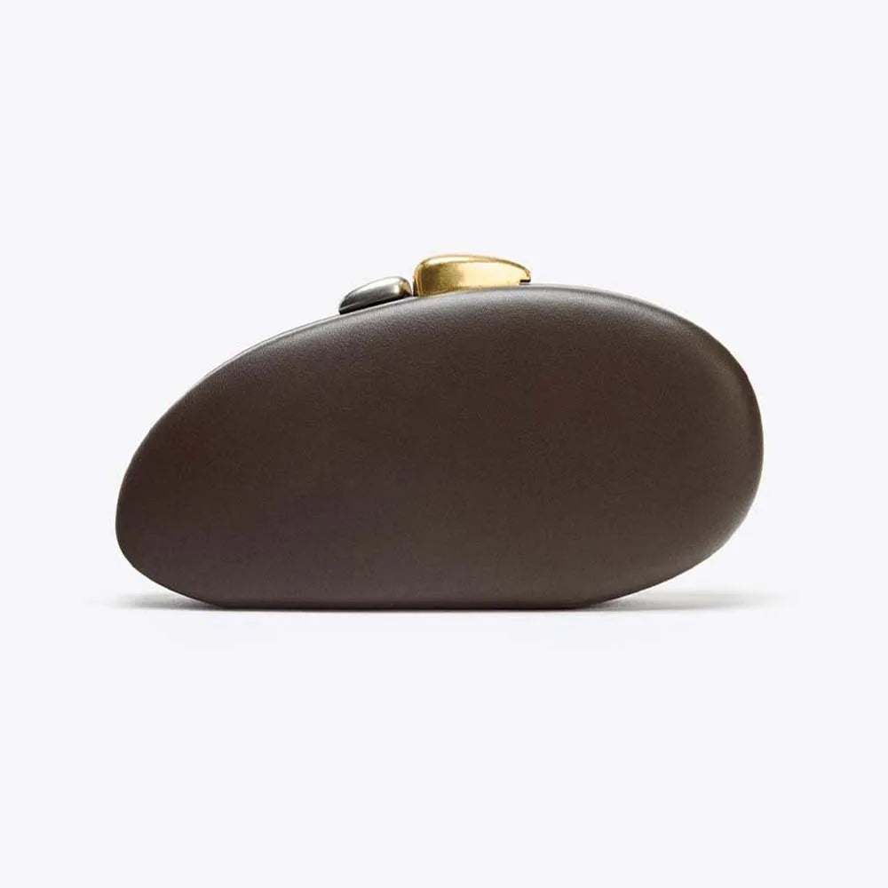 Oval Box Clutch Bag
