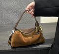 Ring-Handle Shoulder Bag