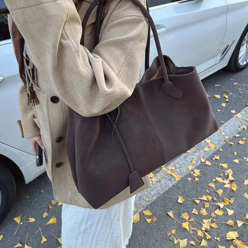 Winged Shoulder Tote Bag