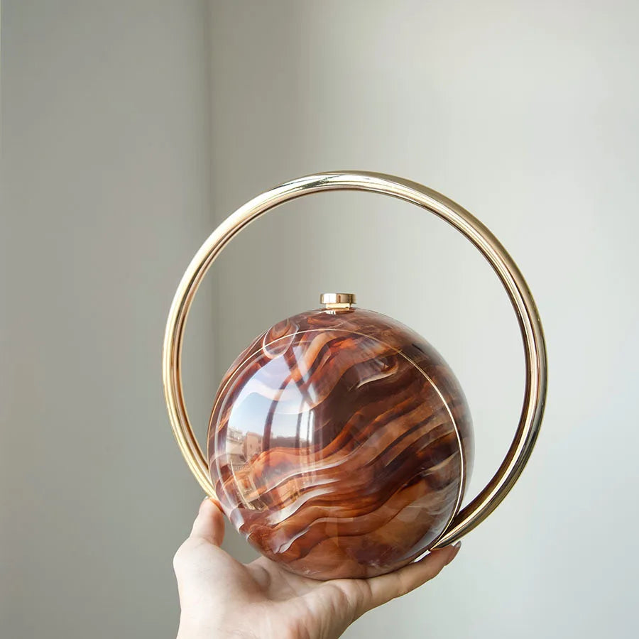 Round Evening Handbag