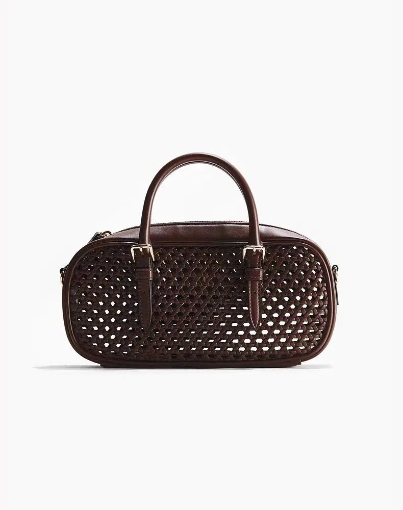 Cutout Bowling Shoulder Bag