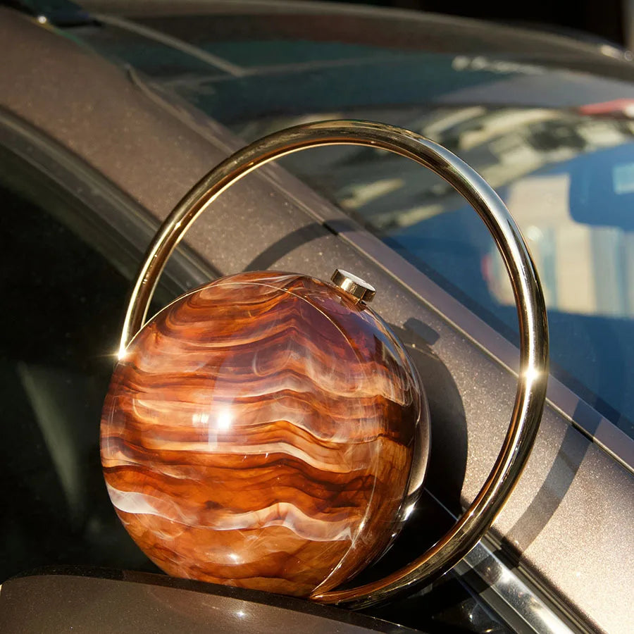Round Evening Handbag