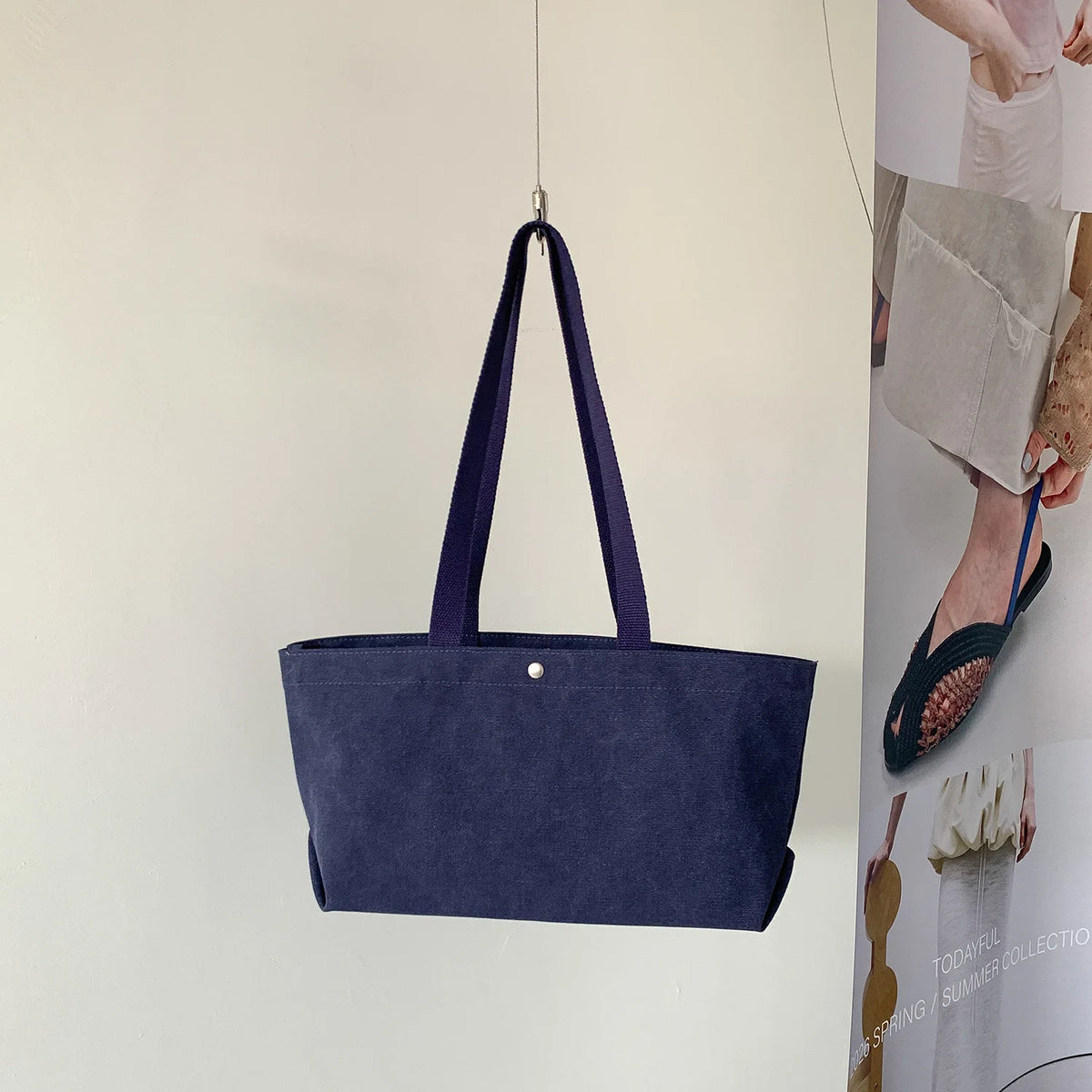 Plain Rectangular Shoulder Tote