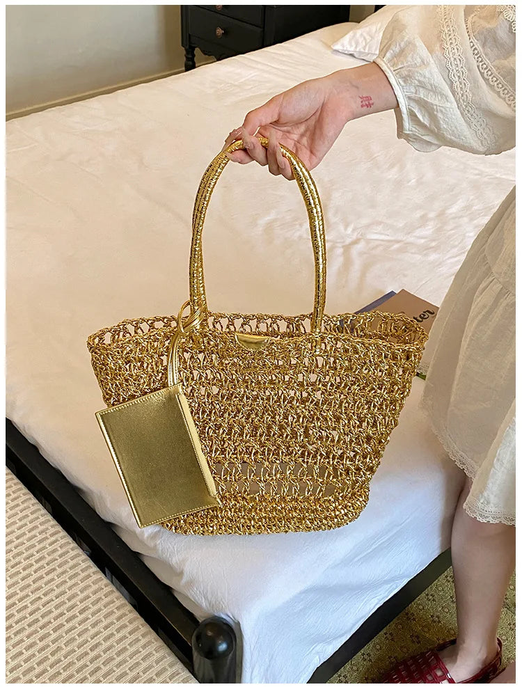 Open-Weave Tote Bag