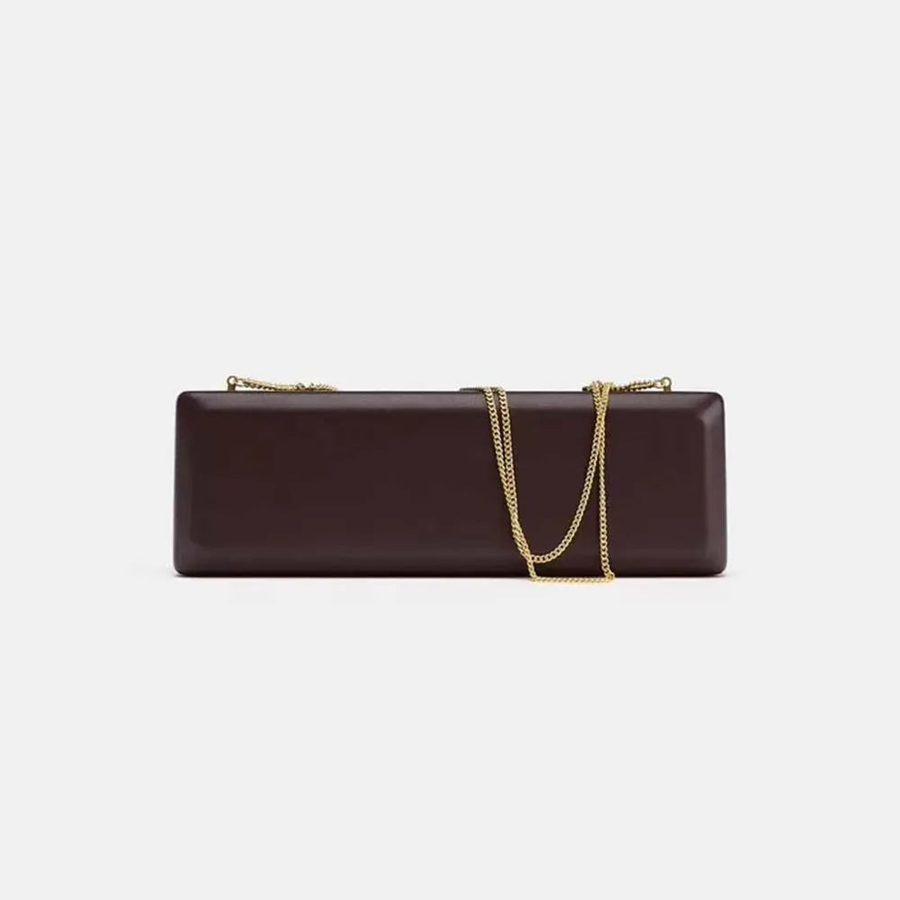Elongated Rectangular Clutch Bag