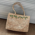 Fruit Motif Woven Tote