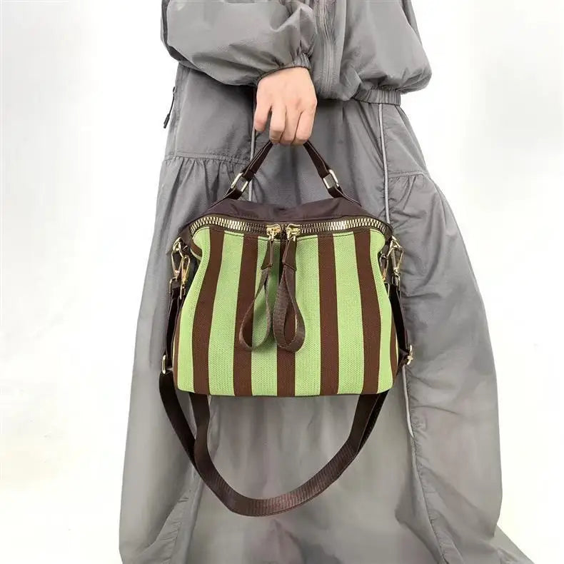 Striped Bowling Bag
