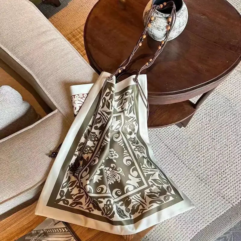 Printed Slouchy Shoulder Bag