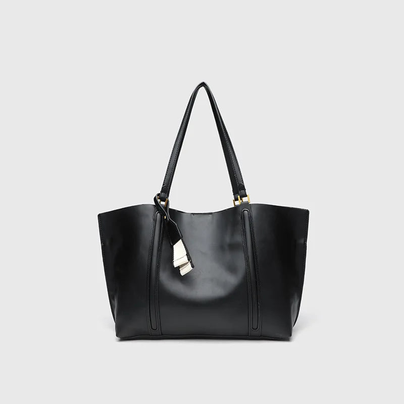 Curved-Panel Tote Bag
