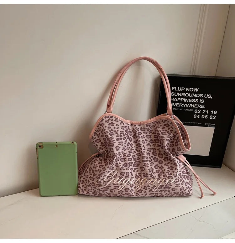 Curved-Top Drawstring Tote Bag