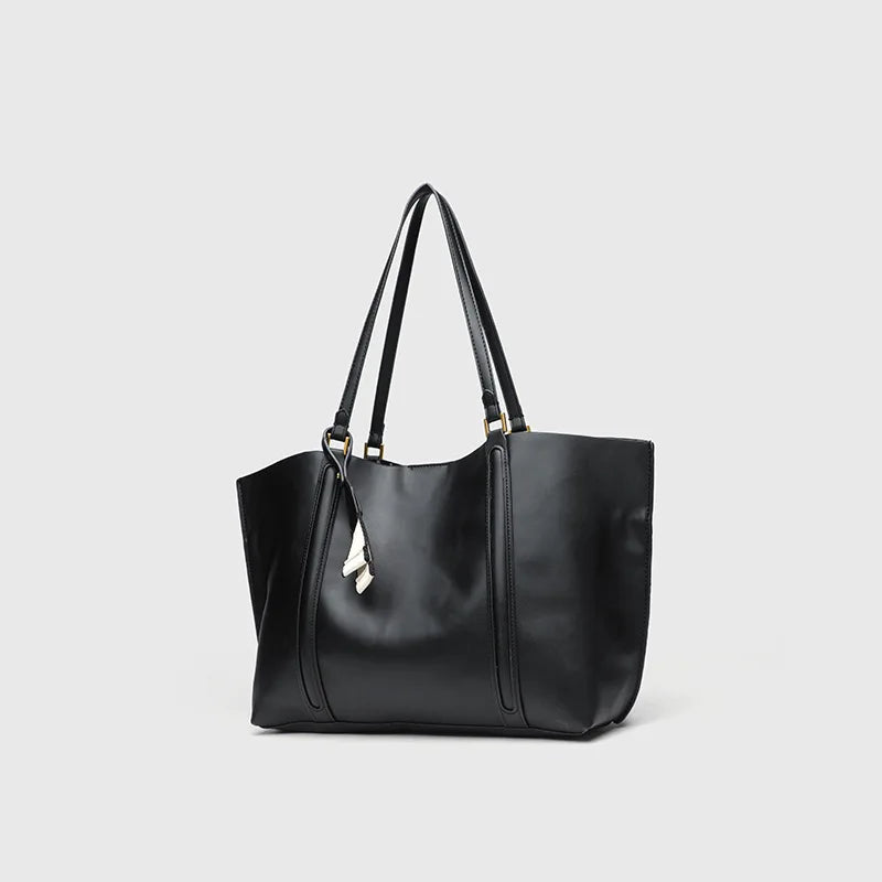 Curved-Panel Tote Bag