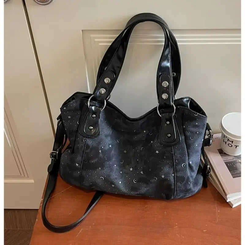 Star-Print Shoulder Bag