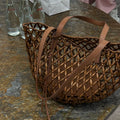 Open-Weave Beaded Tote Bag