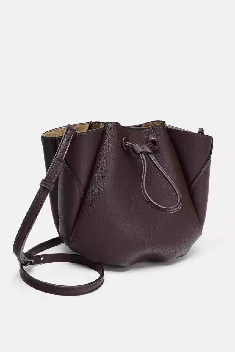 Structured Bucket Shoulder Bag