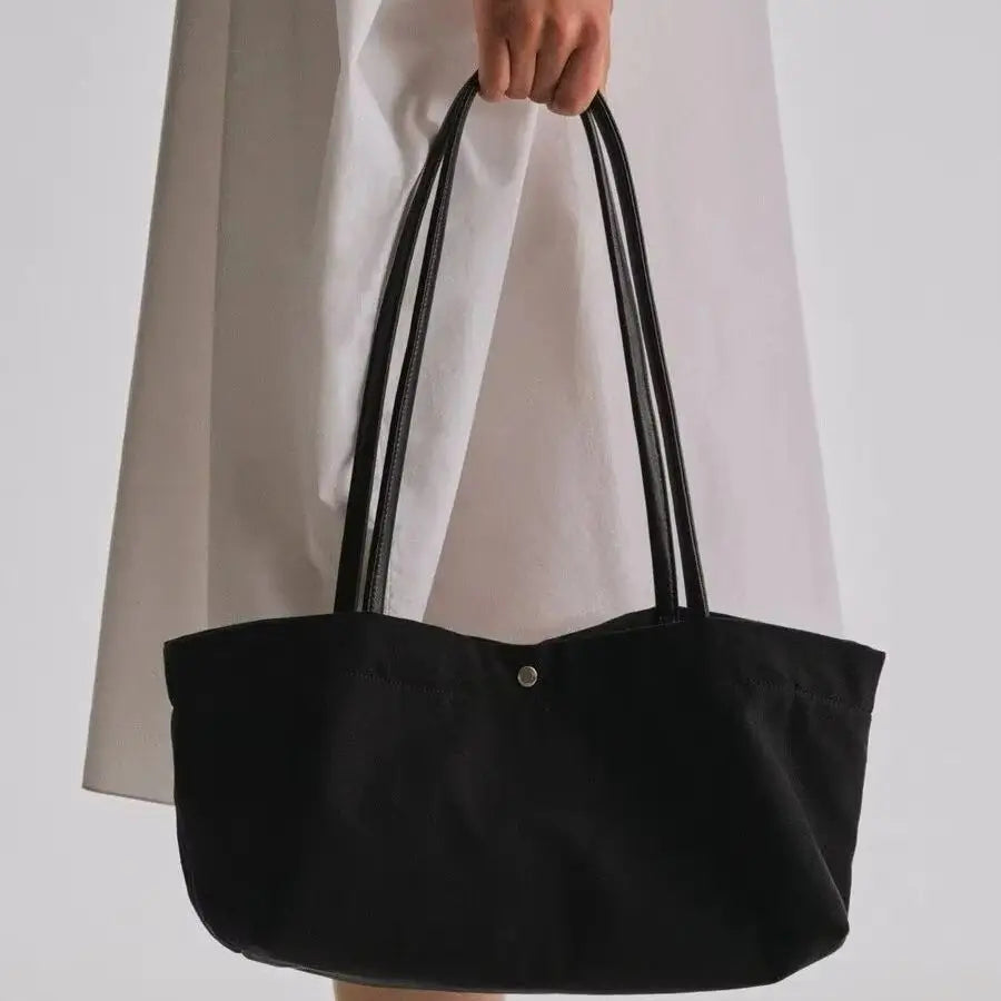 Wide Double-Strap Tote Bag