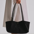 Wide Double-Strap Tote Bag