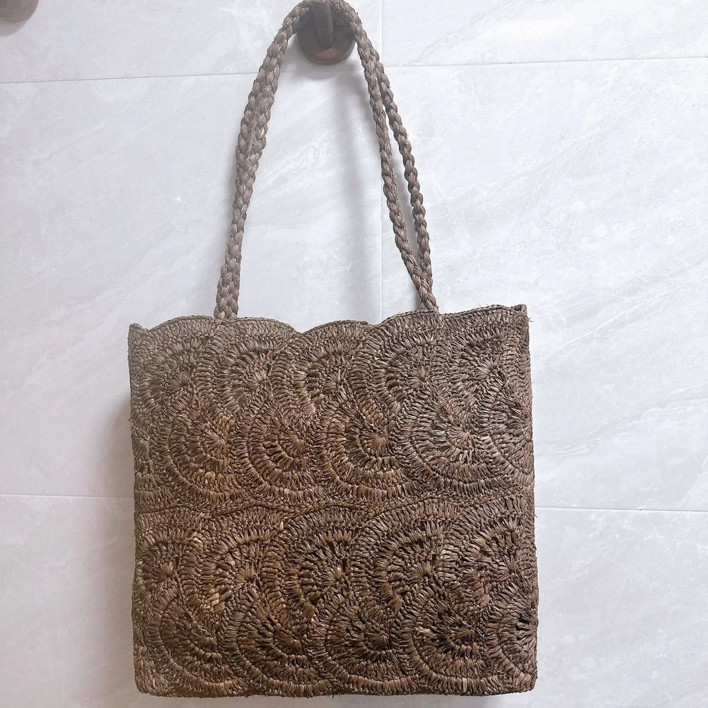 Spiral Woven Tote Bag