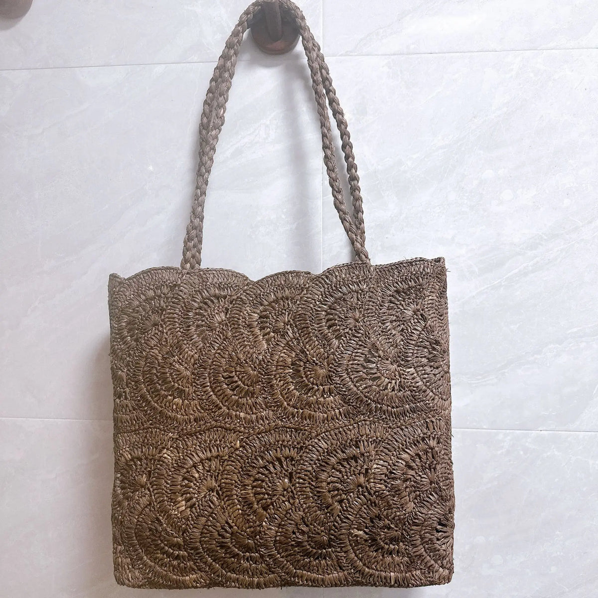 Spiral Woven Tote Bag
