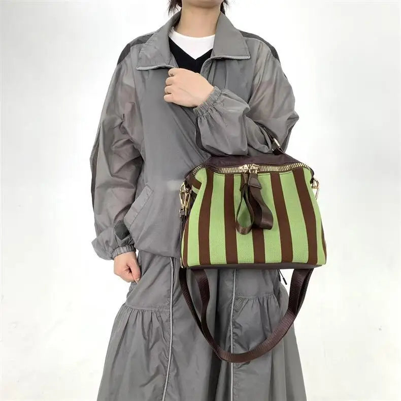 Striped Bowling Bag